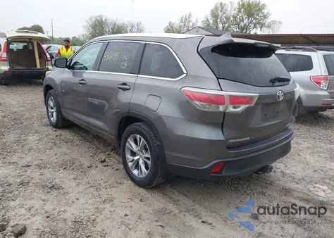 2015 Toyota Highlander Xle V6 from USA, damaged, VIN 5TDJKRFH2FS198098